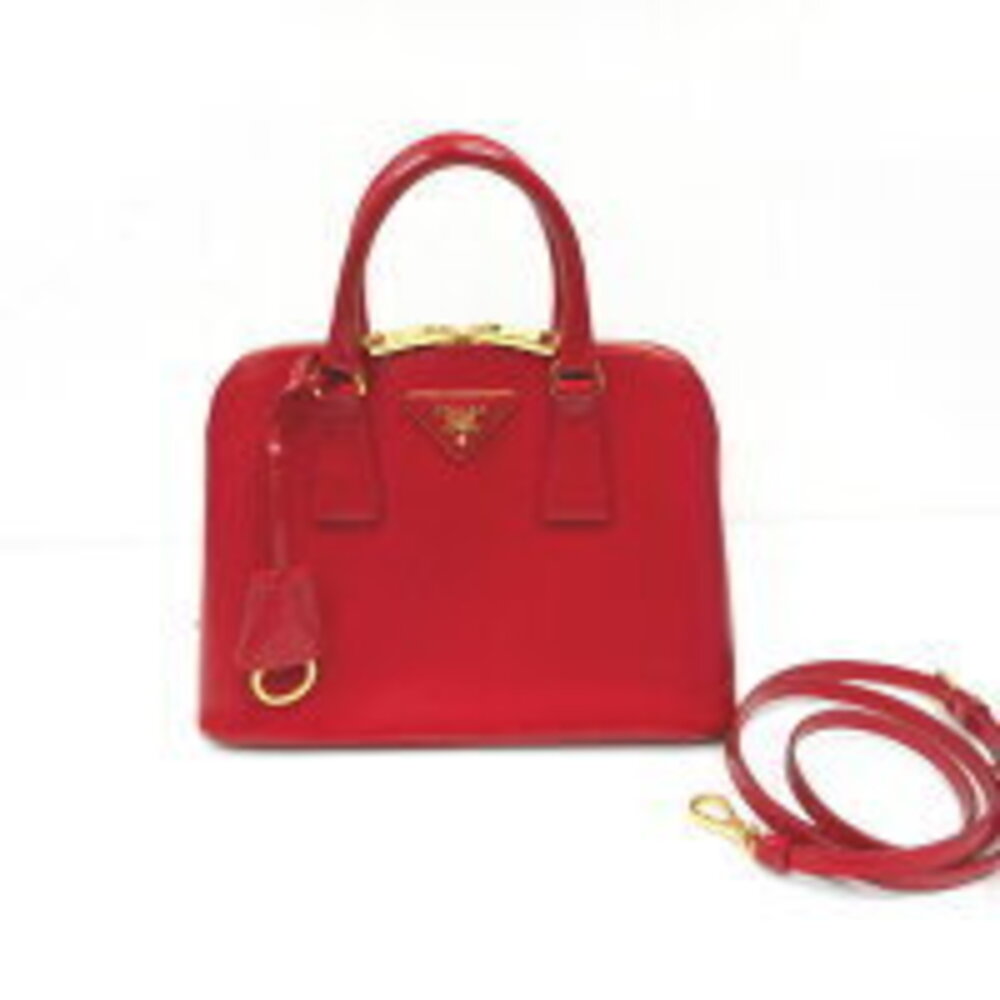 Prada Handbag Saffiano Leather Red - Picture 2 of 10